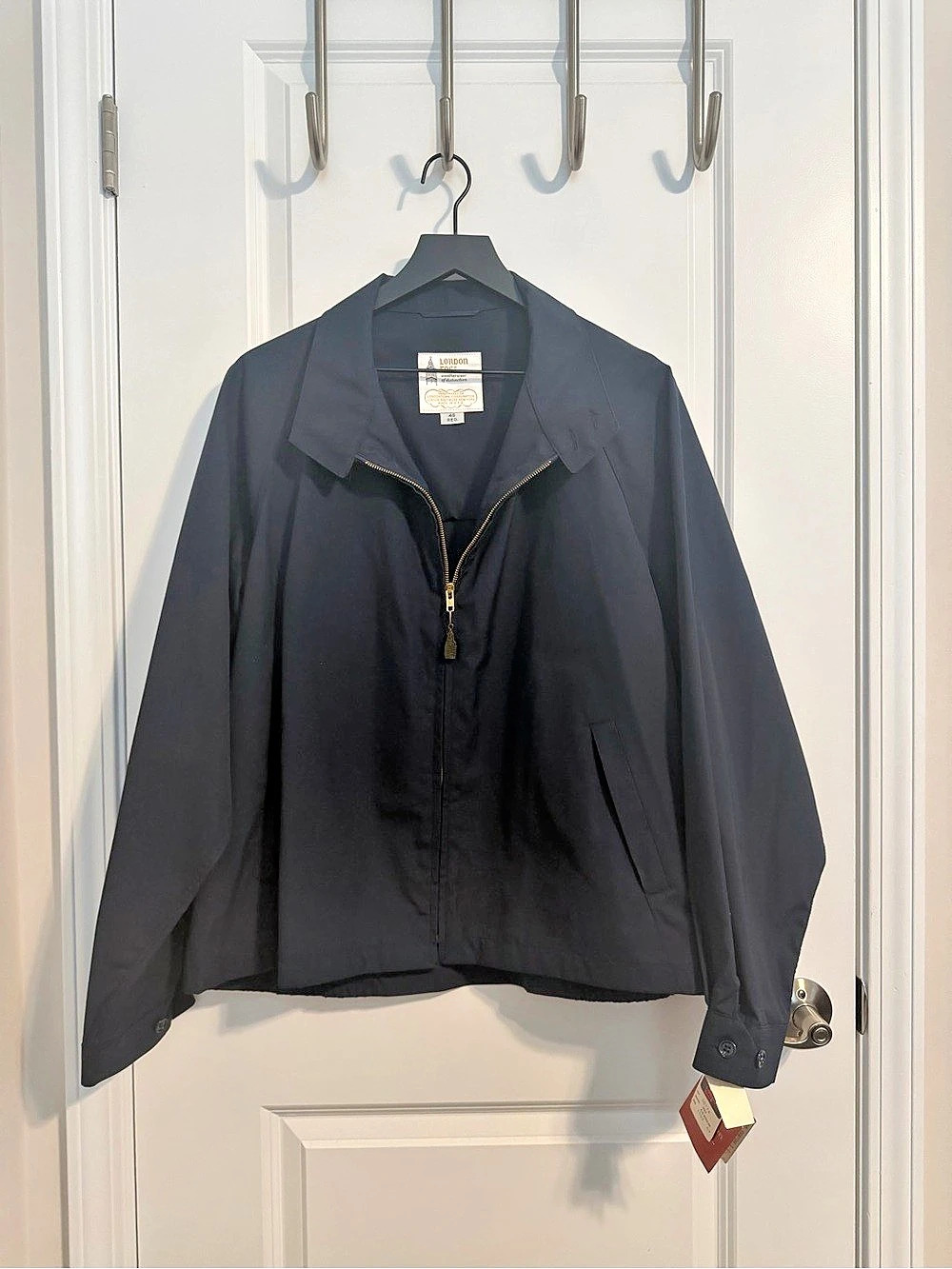 Vintage London Fog Outerwear jacket Lightweight Jacket Dark Navy Size 48 REG NWT